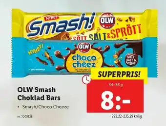 Lidl OLW Smash Choklad Bars erbjuda
