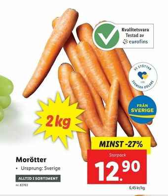 Lidl Morötter erbjuda