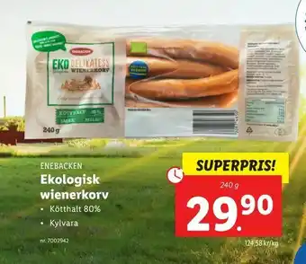 Lidl Ekologisk wienerkorv erbjuda