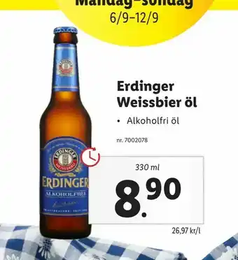Lidl Erdinger Weissbier öl erbjuda