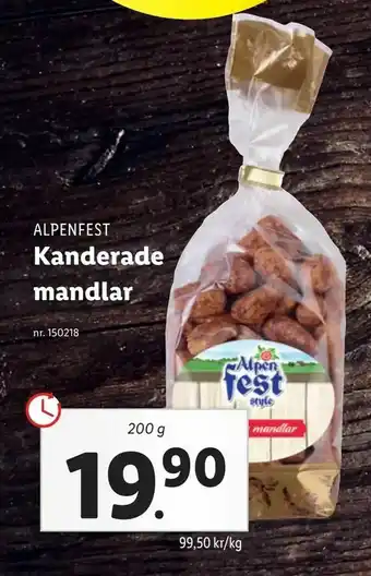 Lidl Kanderade mandlar erbjuda
