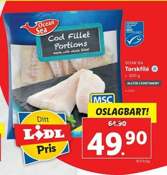 Lidl Torskfilé erbjuda