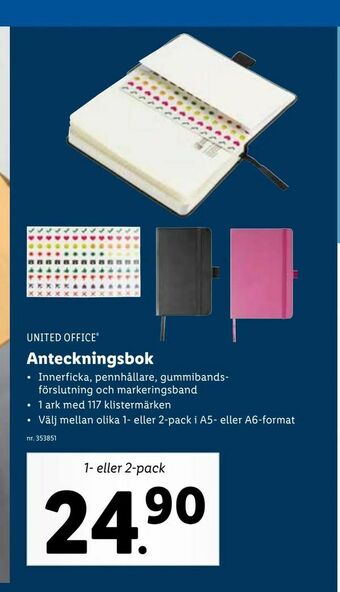 Lidl Anteckningsbok erbjuda