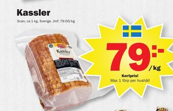 Pekås Kassler Scan, ca 1 kg erbjuda