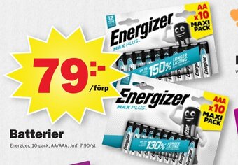 Pekås Batterier Energizer erbjuda