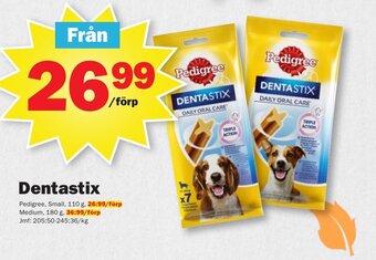 Pekås Dentastix Pedigree erbjuda