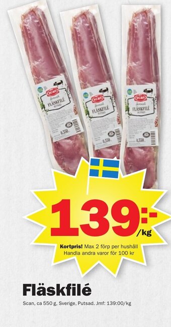 Pekås Fläskfilé Scan erbjuda