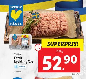 Lidl Färsk kycklingfärs erbjuda