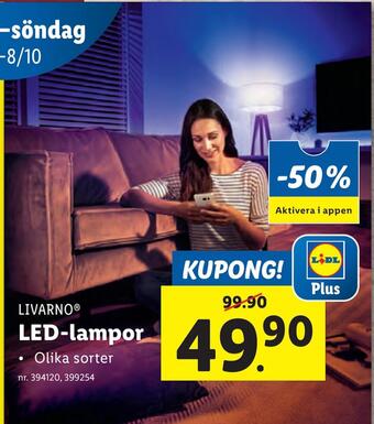 Lidl Led-lampor erbjuda