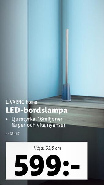Lidl Led-bordslampa erbjuda