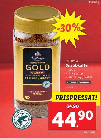 Lidl Snabbkaffe erbjuda