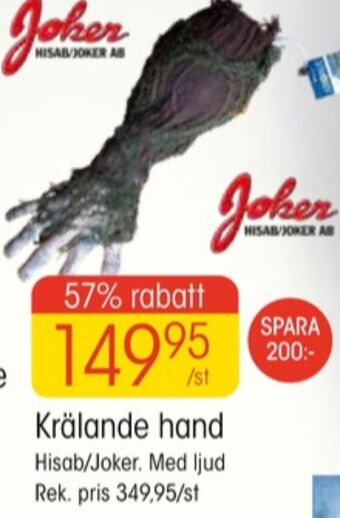 EKO Joker halloween tillbehör erbjuda