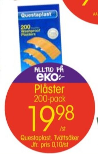 EKO Questaplast plåster erbjuda