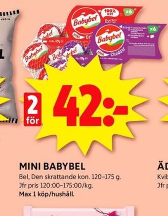 ICA Kvantum Babybel miniost erbjuda
