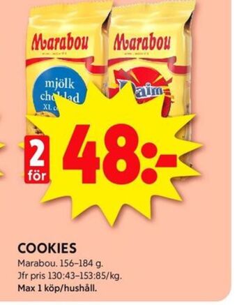 ICA Kvantum Marabou cookies erbjuda