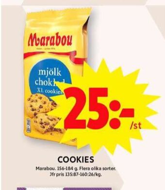 ICA Maxi Marabou cookies erbjuda