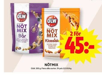 ICA Maxi Olw nötmix erbjuda