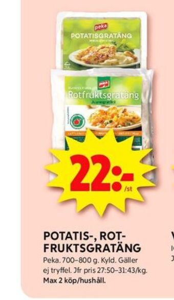 Peka potatisgratäng