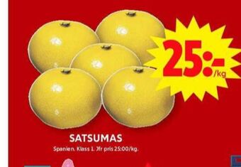 ICA Maxi Ica satsumas erbjuda