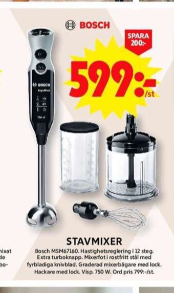 ICA Maxi Bosch stavmixer erbjuda