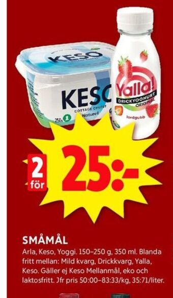 ICA Kvantum Keso cottage cheese erbjuda