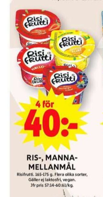 ICA Maxi Mannafrutti mellanmål erbjuda