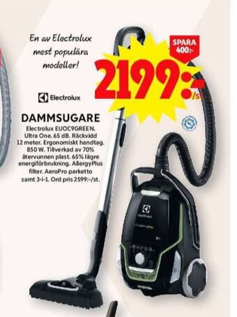 ICA Maxi Electrolux dammsugare erbjuda
