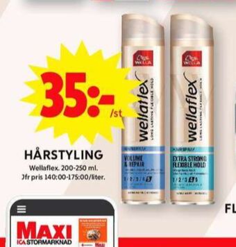 ICA Maxi Wellaflex styling erbjuda