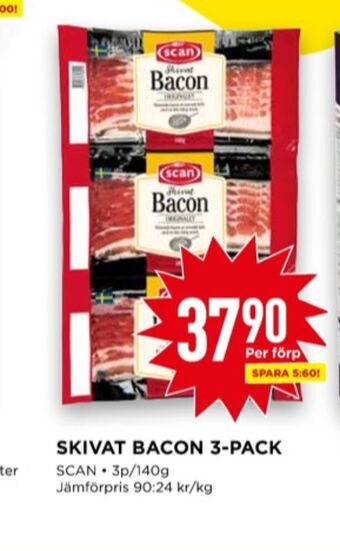 Willys Scan baconskivor erbjuda