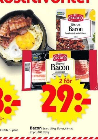 ICA Supermarket Scan baconskivor erbjuda