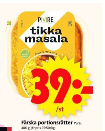 ICA Supermarket Pure färdigrätter erbjuda