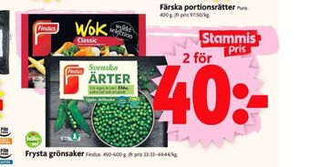 ICA Supermarket Findus grönsaker erbjuda