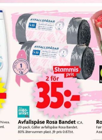 ICA Supermarket Ica avfallspåsar erbjuda