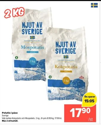 Coop Extra Coop potatis erbjuda