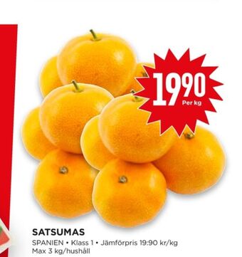 Willys Hemma Satsumas erbjuda