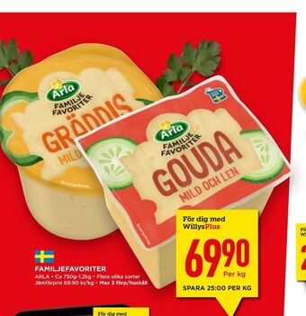 Willys Hemma Arla gräddost erbjuda