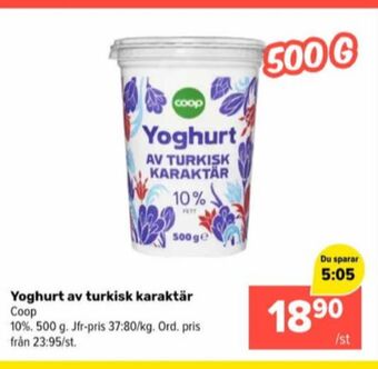 Coop Extra Coop yoghurt erbjuda