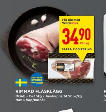 Willys Hemma Moab fläsklägg erbjuda