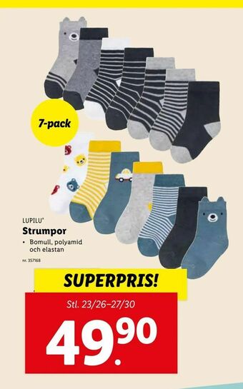 Lidl Strumpor erbjuda