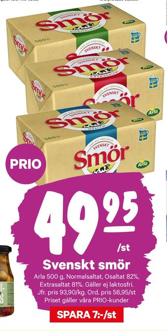 City Gross Svenskt smör erbjuda