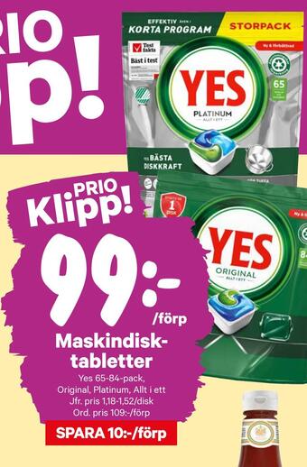 City Gross Maskindisktabletter erbjuda