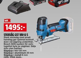 Bauhaus STICKSÅG GST 18V-LI S erbjuda