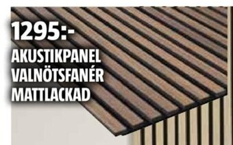 Bauhaus AKUSTIKPANEL VALNÖTSFANÉR MATTLACKAD erbjuda
