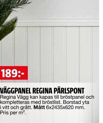 Bauhaus VÄGGPANEL REGINA PÄRLSPONT erbjuda