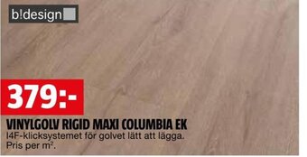 Bauhaus VINYLGOLV RIGID MAXI COLUMBIA EK erbjuda