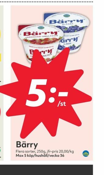 Hemköp Bärry Yoghurt erbjuda
