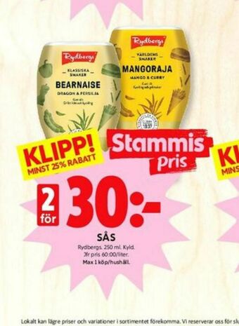 ICA Kvantum Rydbergs Såser erbjuda
