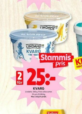 ICA Kvantum Lindahls Kvarg erbjuda