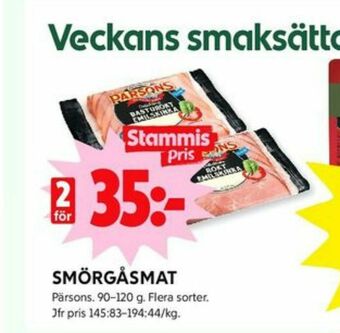 ICA Kvantum Pärsons Skinka erbjuda