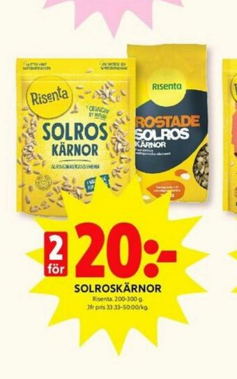 ICA Kvantum Risenta Solroskärnor erbjuda